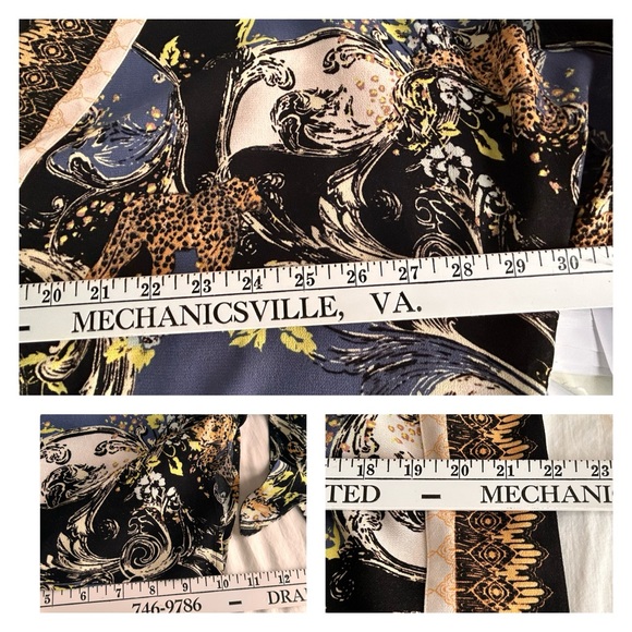 Free People Catch Me If You Can Bohemian Leopard Cat Novelty Print Top Blouse - Picture 15 of 16